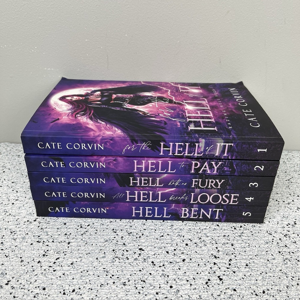 Razing Hell Series 1,2,3,4,5 Cate Corvin Paranormal Romance RH Paperback